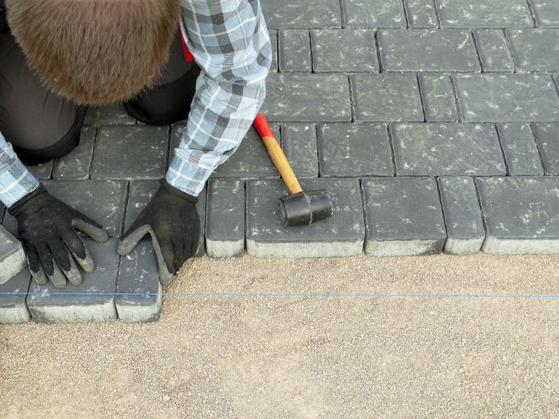 Driveway Paver Setup
